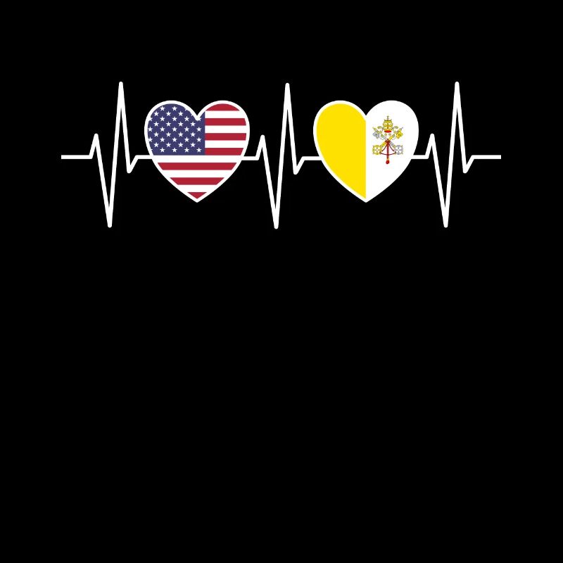 Drapeaux du drapeau du Vatican des États-Unis et de la Cité du Vatican