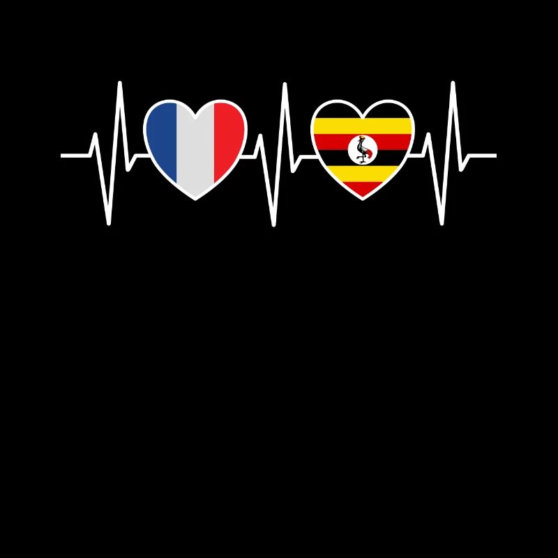 France et Ouganda Drapeau ougandais Drapeaux