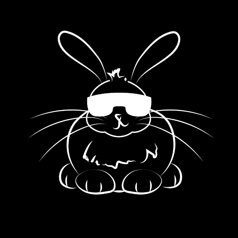 Hase cool mit Sonnenbrille