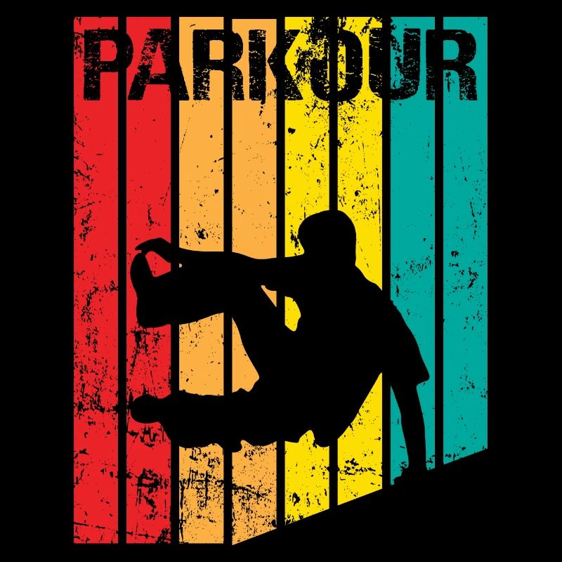 Vintage Parkour Freerunning Siluette Gift Idea
