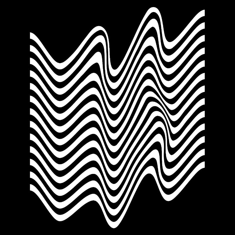 Wavy Monochrome Stripes