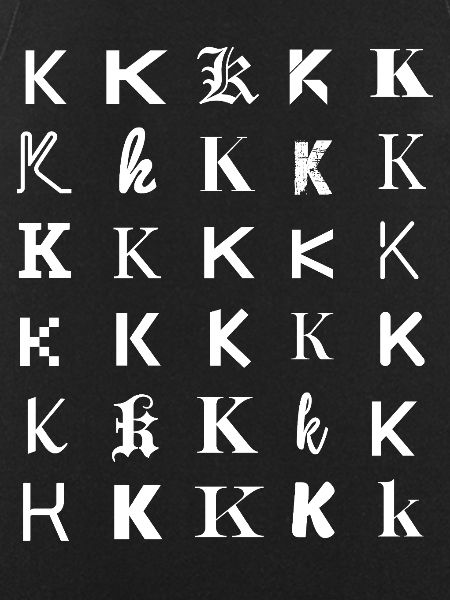 K Monogram Mosaic