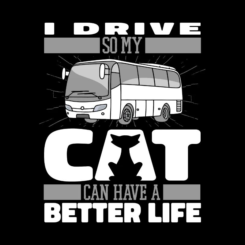 Bus Busfahrer Katze