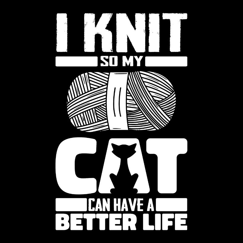 Knitting cat
