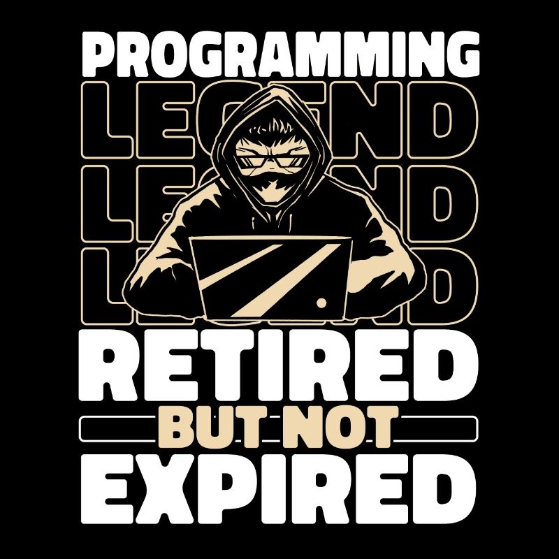 Entwickler Coder Programmierer Im Ruhestand
