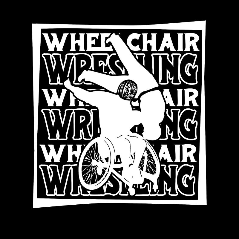 Lutteur en fauteuil roulant