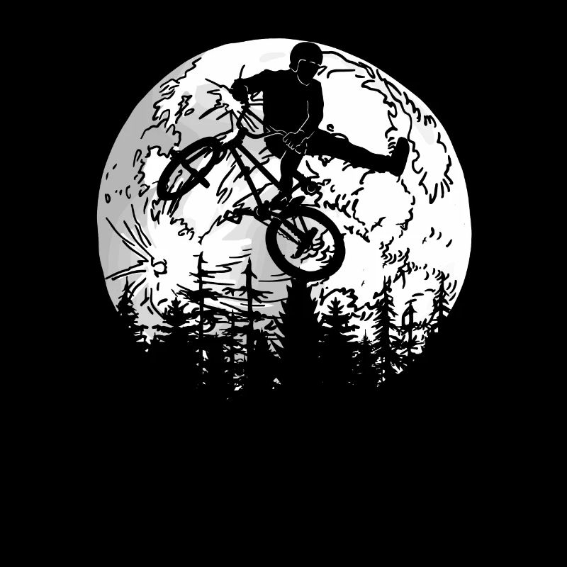 Bmx Bmx Biker Lune