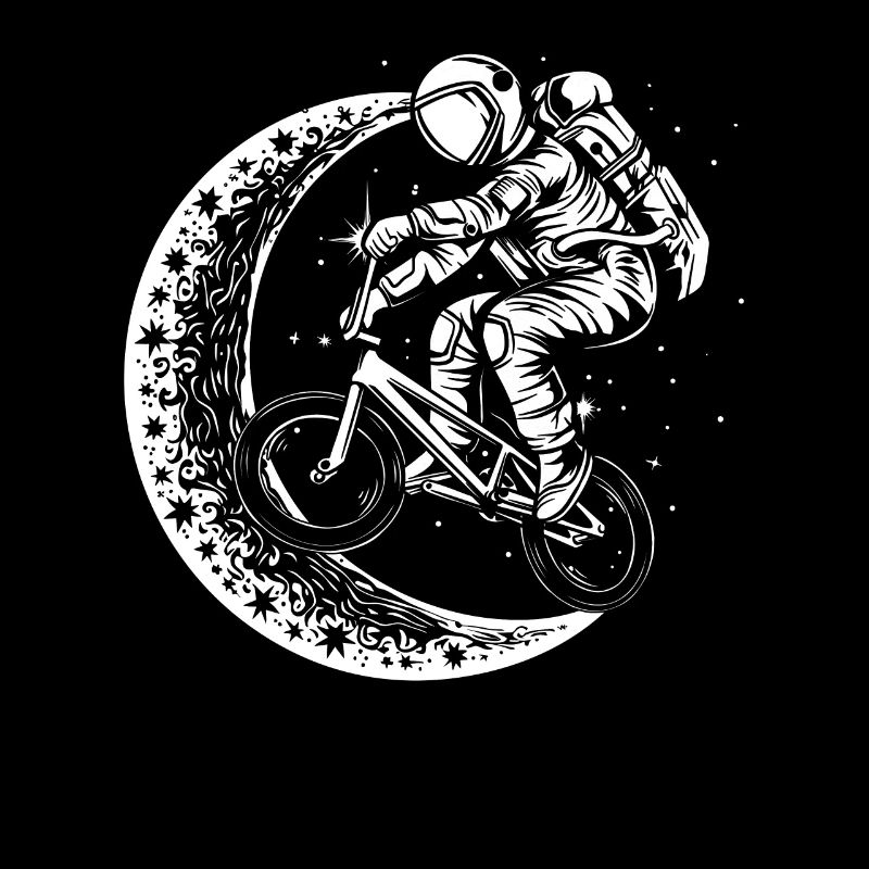 Bmx Bmx Biker Half Moon Astronaut