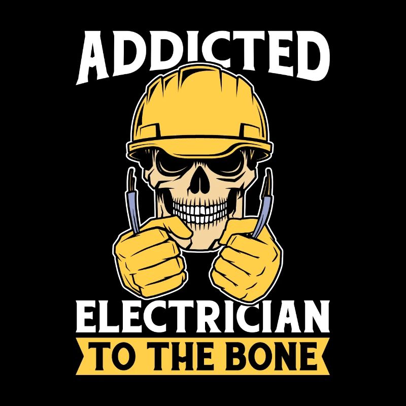 Electrician Electronics Technician Skull