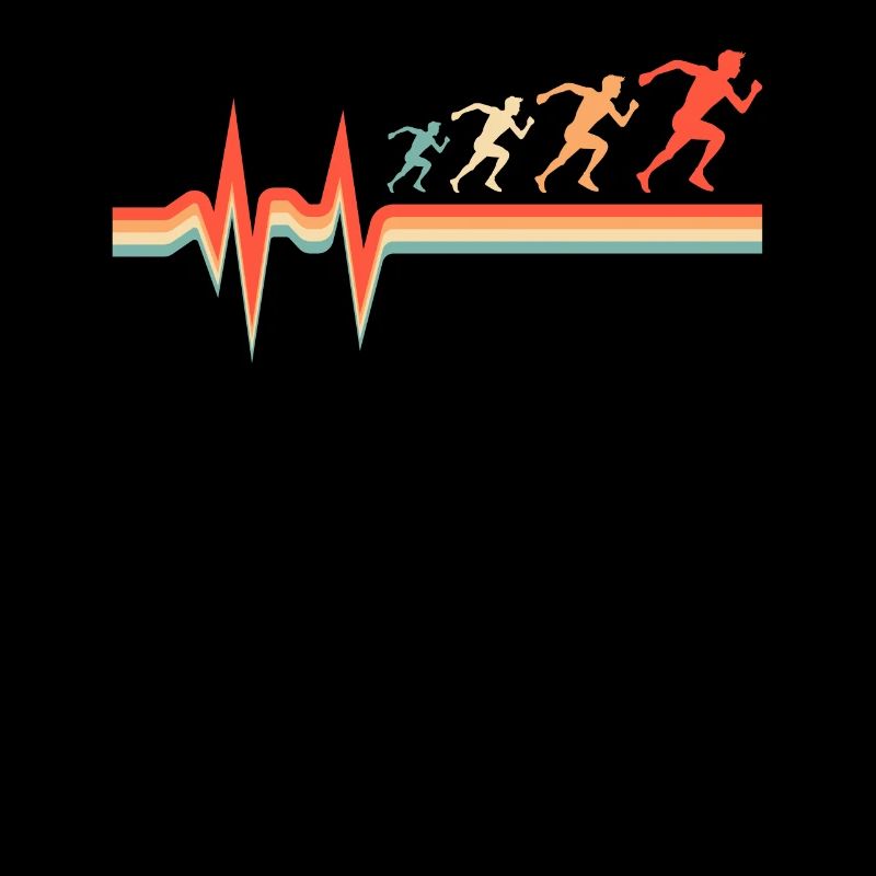 Coureur Jogger Coureur Courir Électrocardiogramme