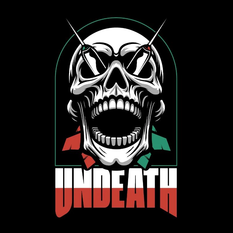 Darts Darts Player Skull Undeath