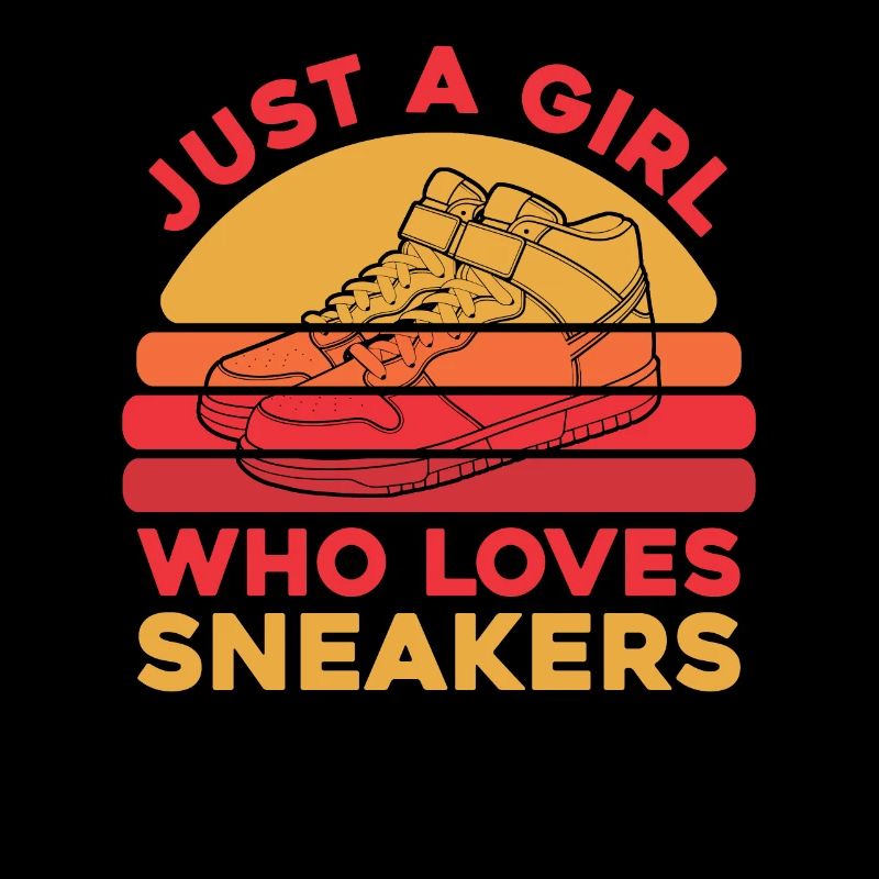 Baskets Juste une fille qui aime les baskets