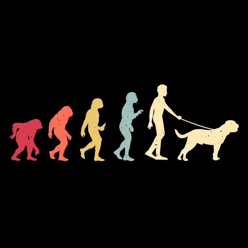 Bordeauxdogge Evolution Retro Vintage
