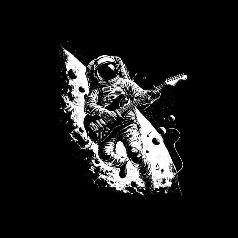 Astronaut Guitar Player