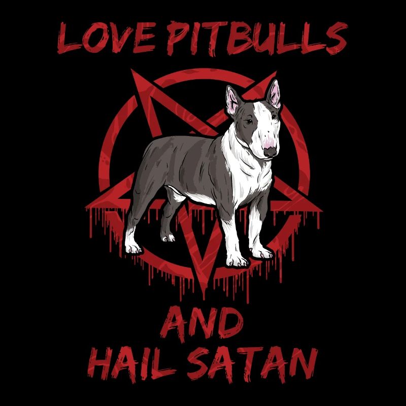 Aimez les pitbulls et saluez Satan