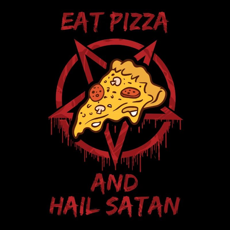 Mangez de la pizza et saluez Satan