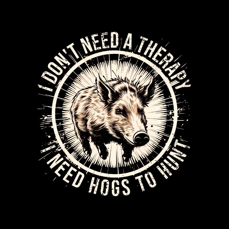 I Don't Need a Therapy I Need Hogs to Hunt