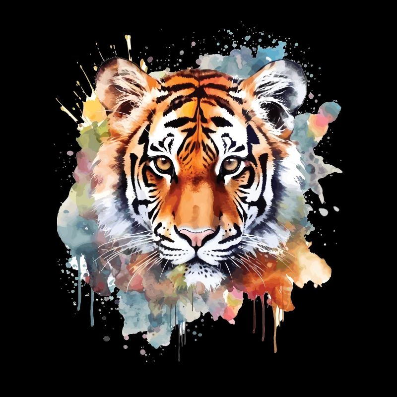 Niedliche Tiger-aquarellkunst
