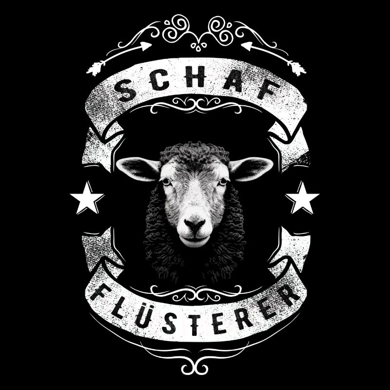 Schafflüsterer - Schaf Silhouette