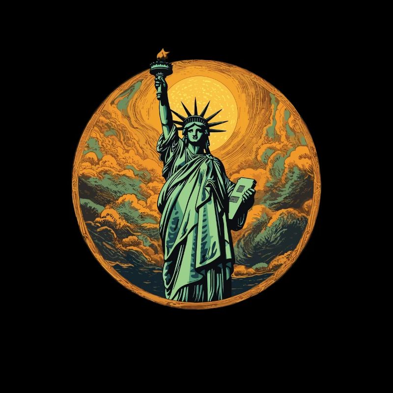 Lady Liberty symbole de liberté et de démocratie