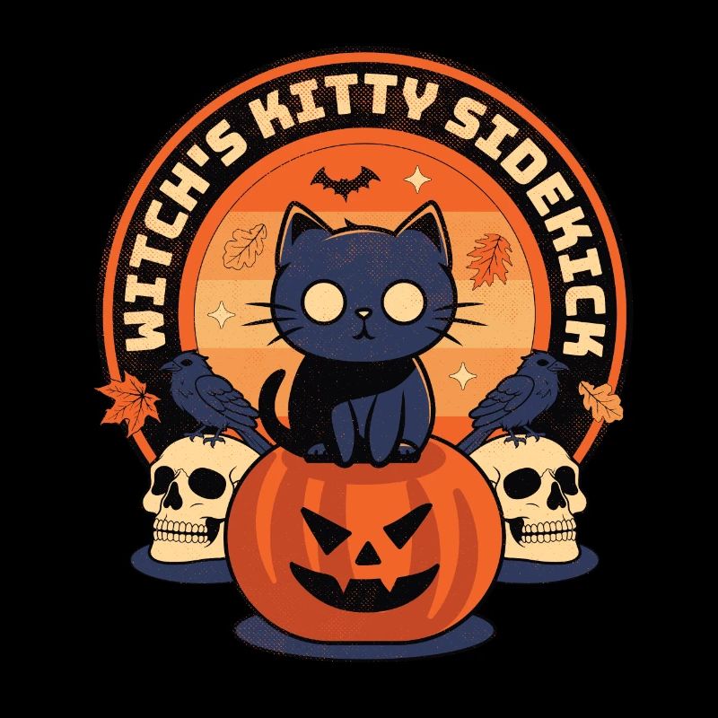 Witch's Kitty Sidekick - Enchanting Feline Magic