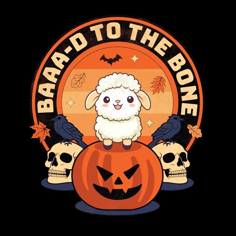 Baaa-d à l’os - mouton effrayant Halloween Design
