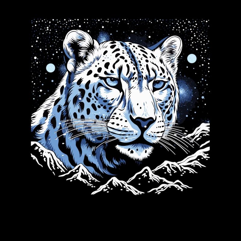 Celestial Snow Leopard Guardian