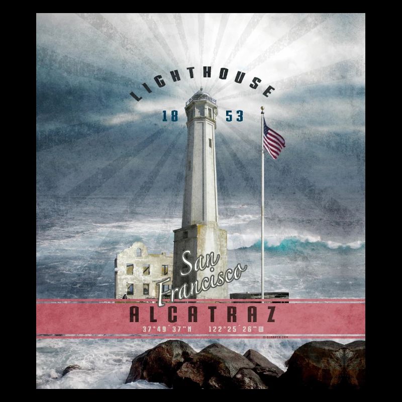 Alcatraz Lighthouse - Textilien und Geschenkartikel