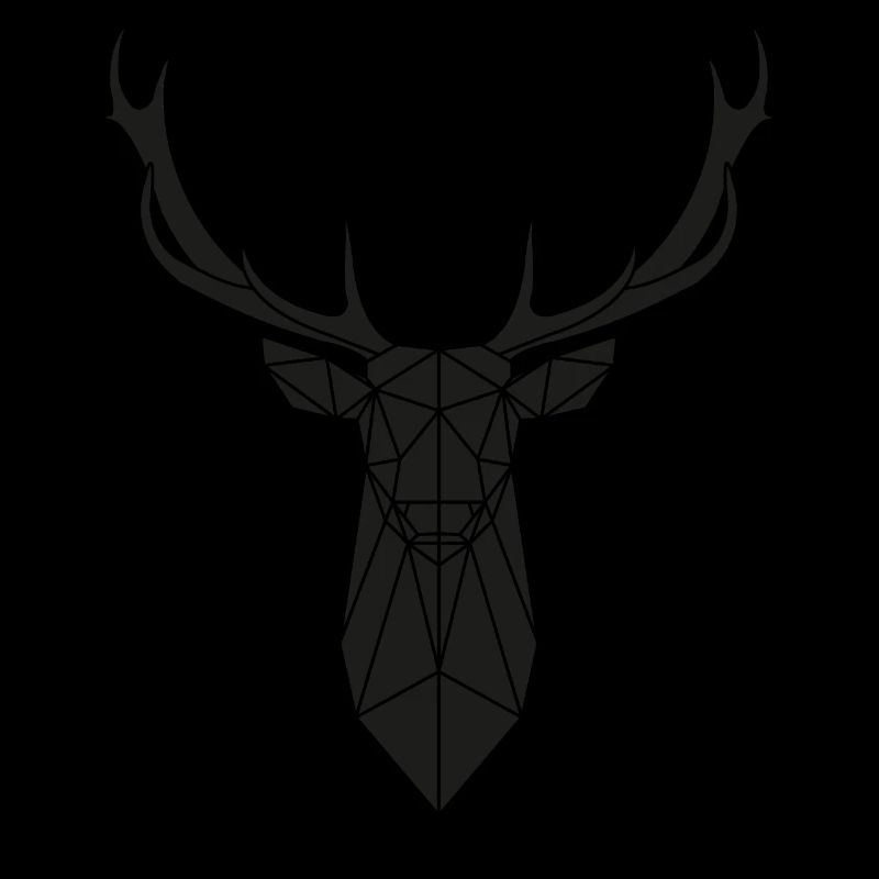 Deer Geometry T-Shirt Polygon Art Deer ou