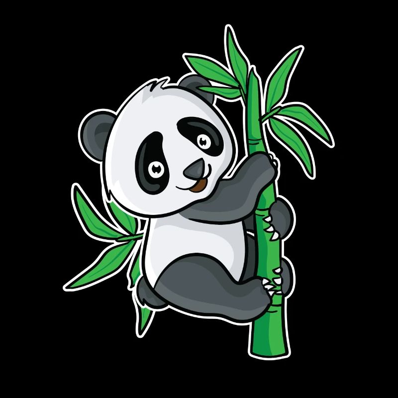 Conception mignonne de bambou de panda pour les fans de panda