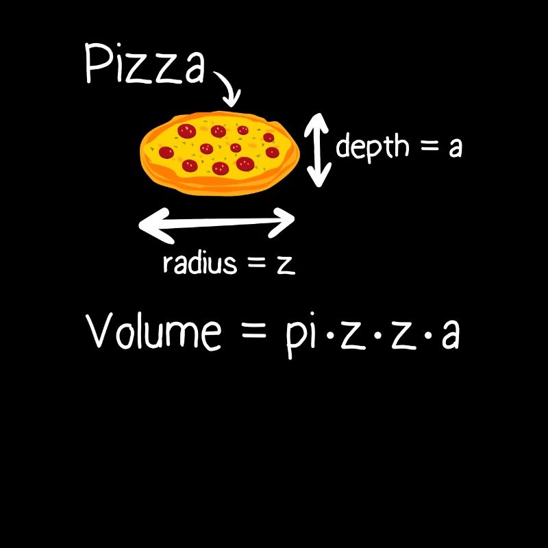 Formel lustiges Pizza und Mathe Meme Mathe Lehrer