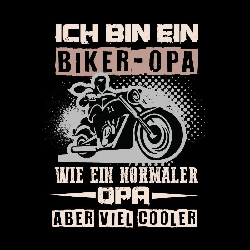 Biker Grandpa Motorcycle Motorcyclist