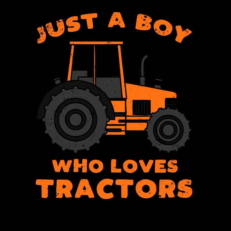 Tractor boy tractors saying gift