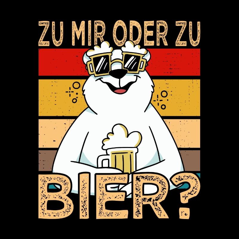 Zu mir oder zu Bier? Vatertag Bier Saufshirt