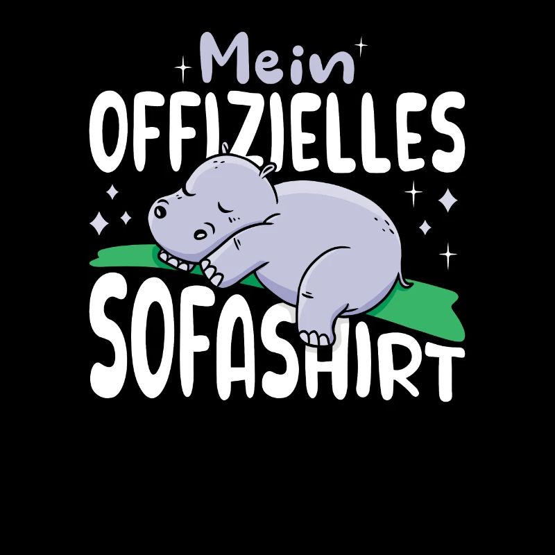 Mein offizielles Sofashirt Schlafshirt Nilpferd