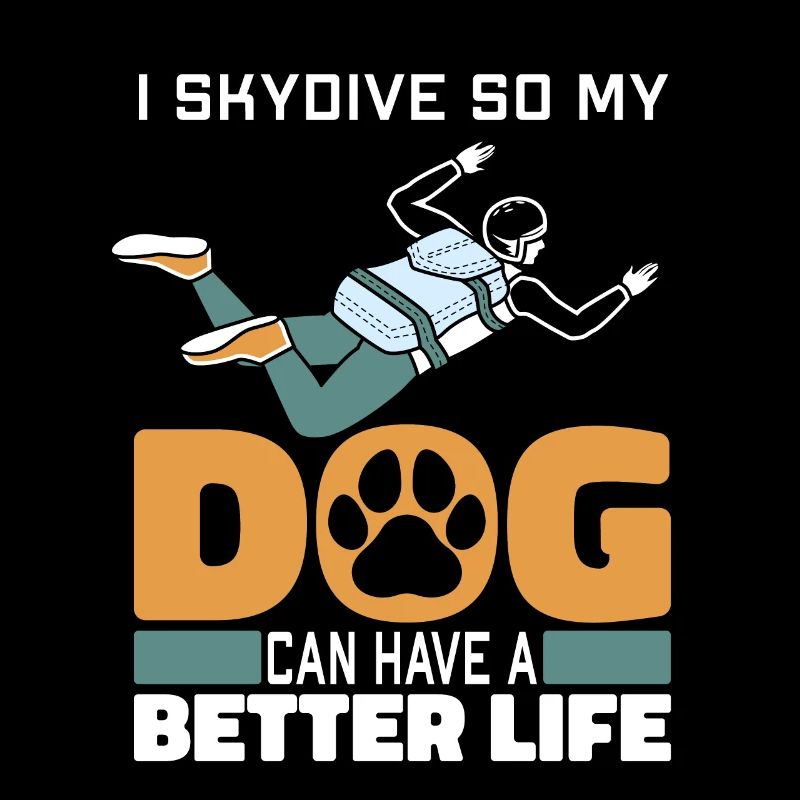 Parachutist Parachuting Dog
