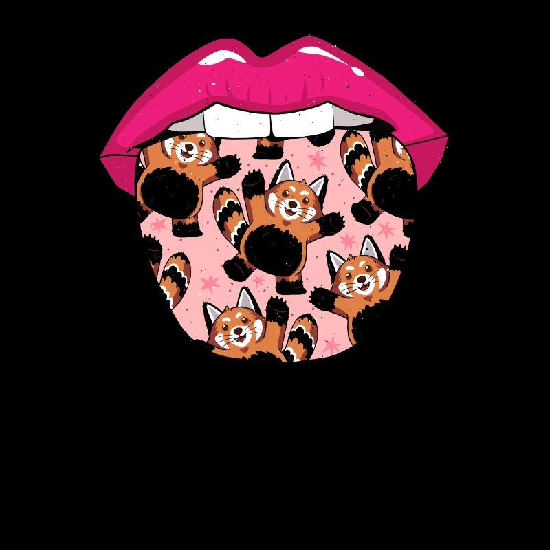 Langue de panda roux