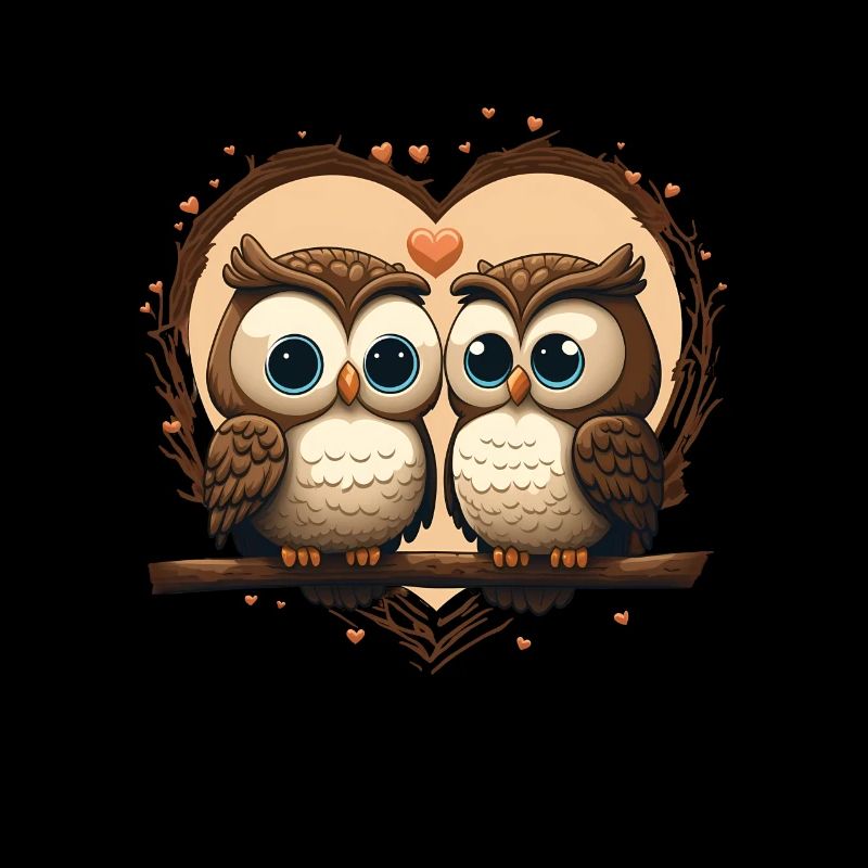 Owl Heart Valentine's Day