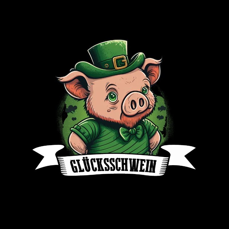 Cochon chanceux St. Patty cochon