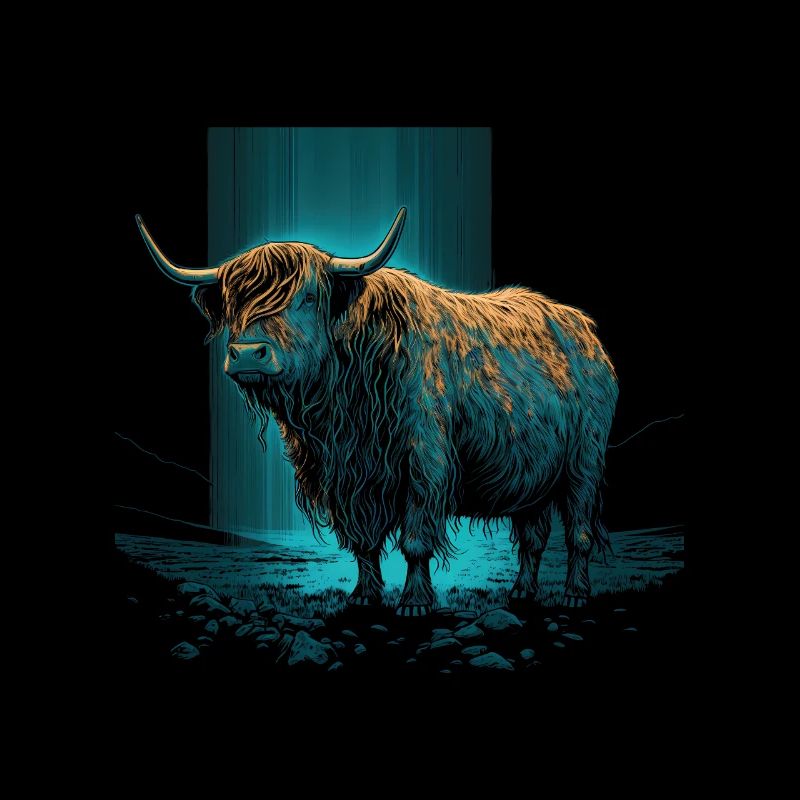 Scottish Highland Cattle Portrait