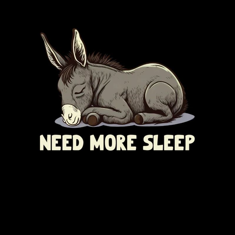 Besoin de plus de sommeil Âne endormi