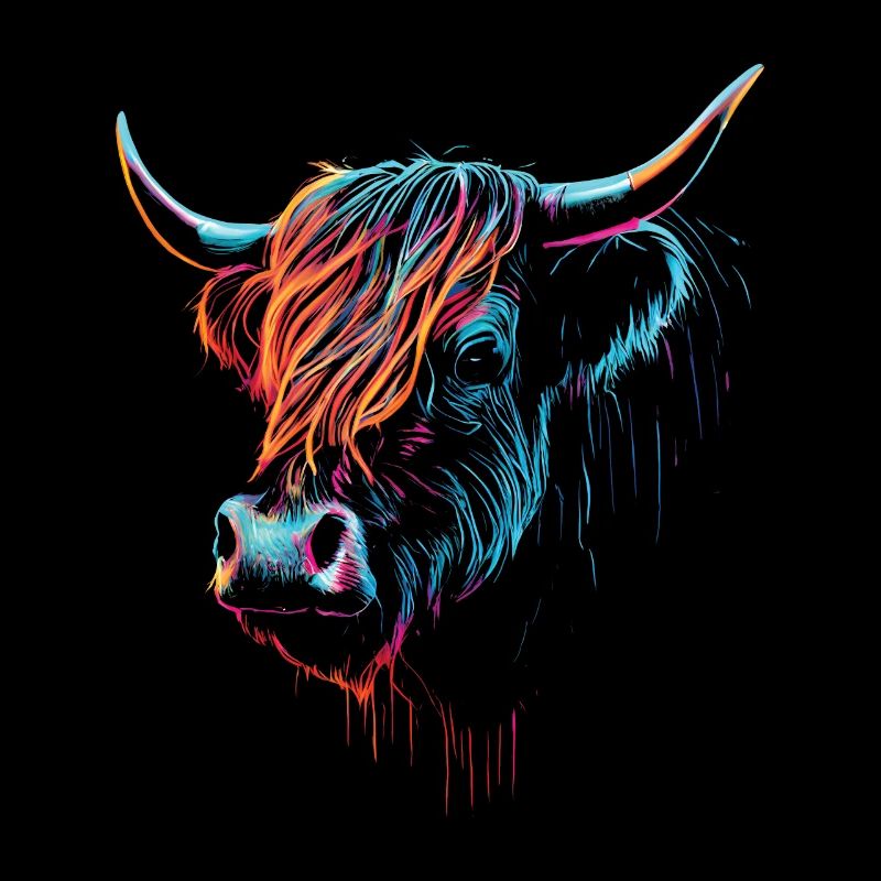 Scottish Highland Cattle Portrait