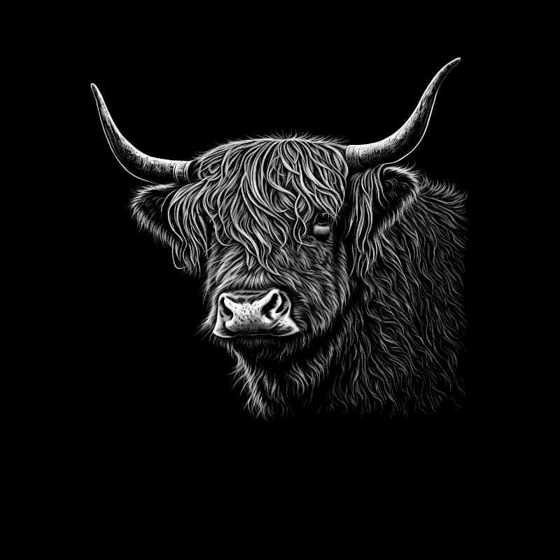 Scottish Highland Cattle Portrait