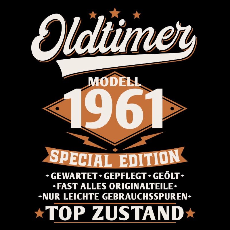 Baujahr 1961 Oldtimer Geburtstag Spruch 60