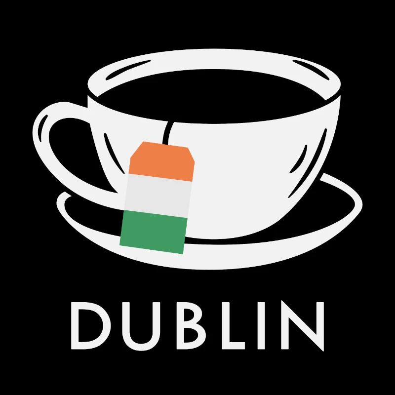 Dublin Teacup UK Flag Sachet de thé