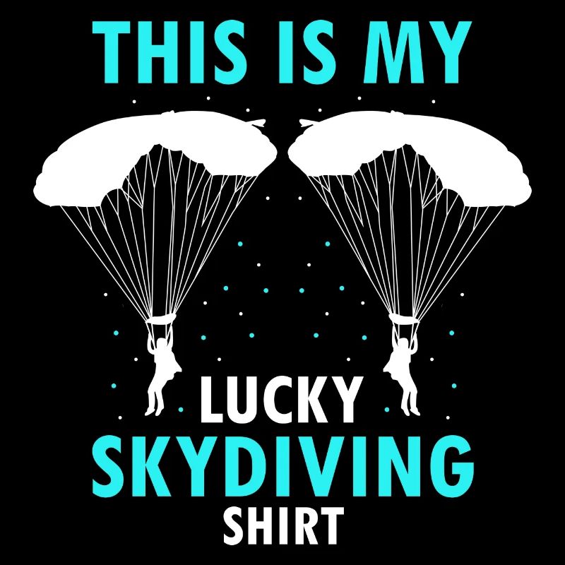 C’est ma chemise de parachutisme chanceuse Cool Retro