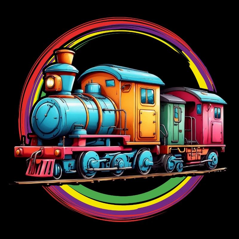 Petit train coloré pour garçons et filles