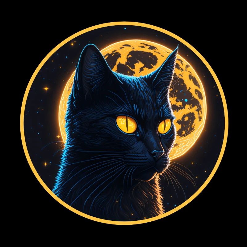 schwarze Katze Halloween