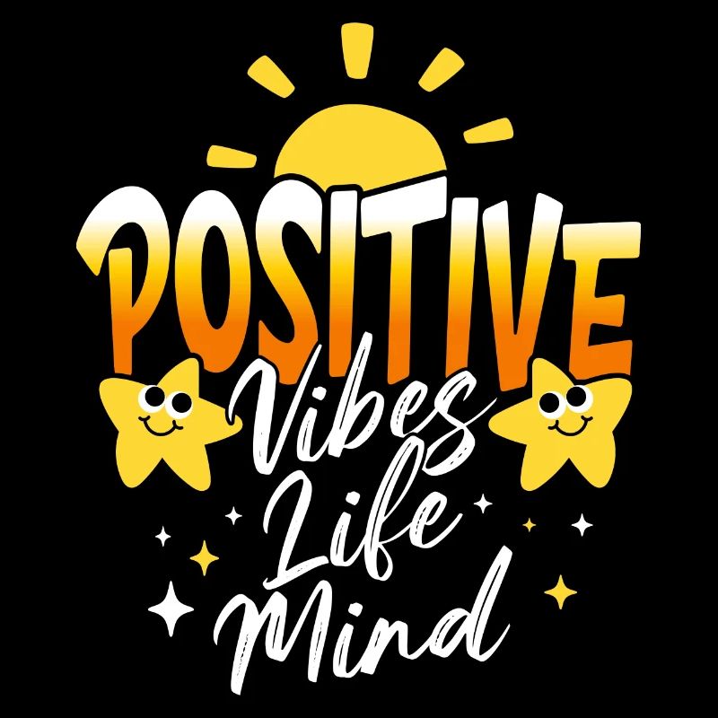 Optimistic Slogan Positive Woman