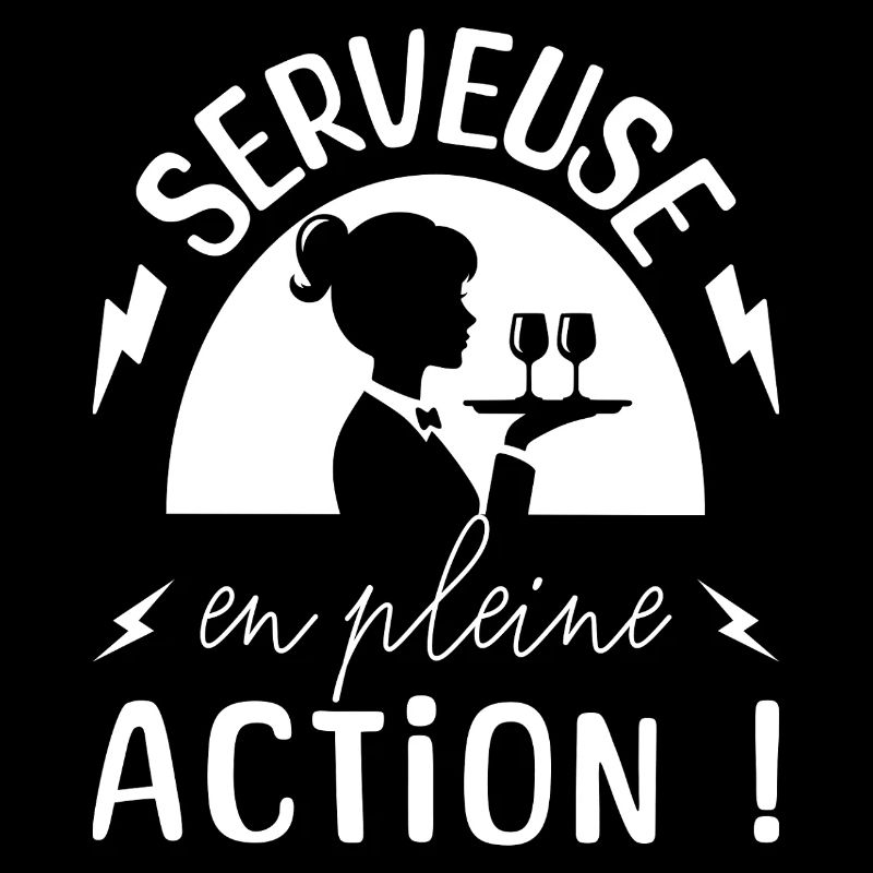 Serveuse En Action Serveuse Humour